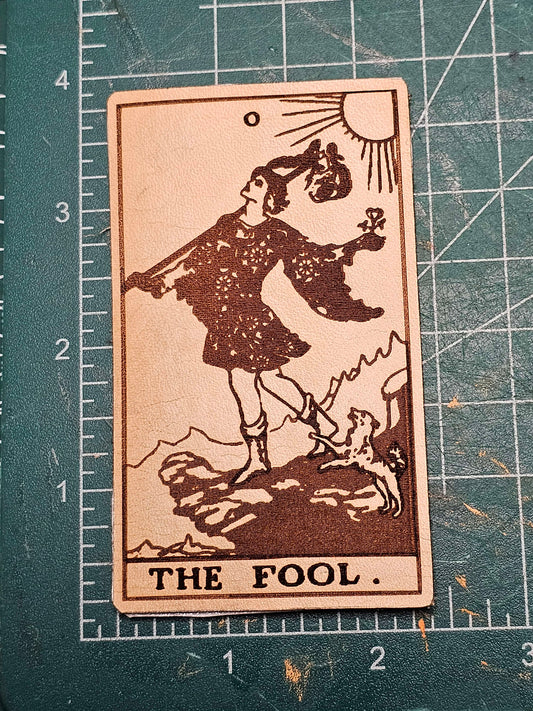 The Fool Iron On Leather Patch